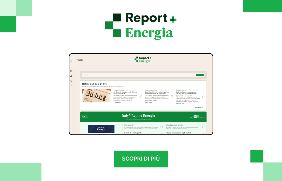 Vai al REPORT+ ENERGIA