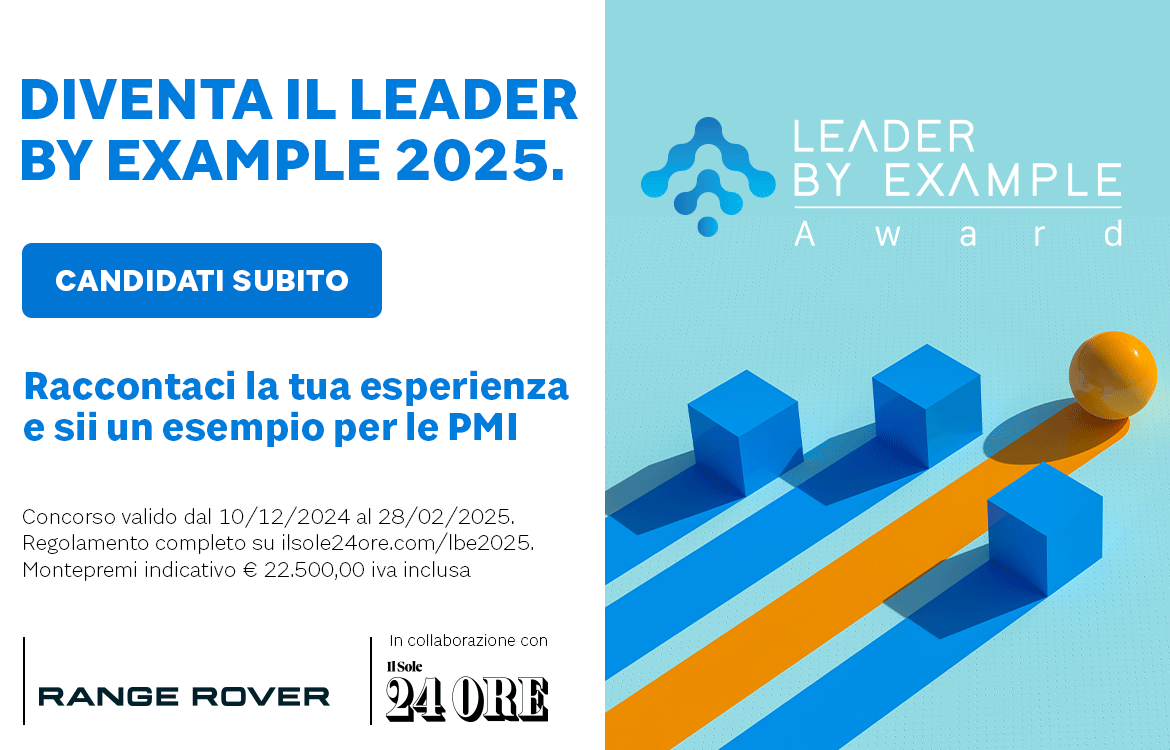 Candidati subito al Leader By Example Award